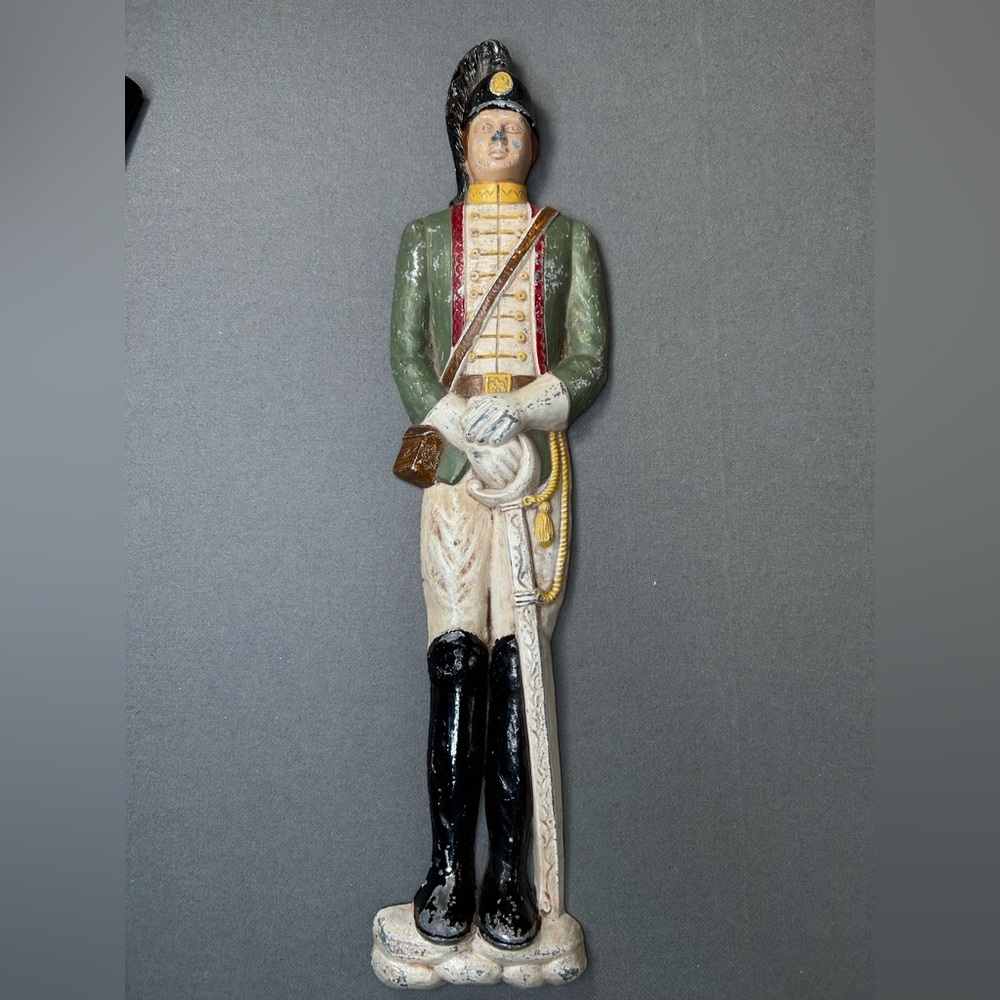 Vintage Artistic Venture‎ Metal Wall Plaque French Napoleonic Soldier by Zito